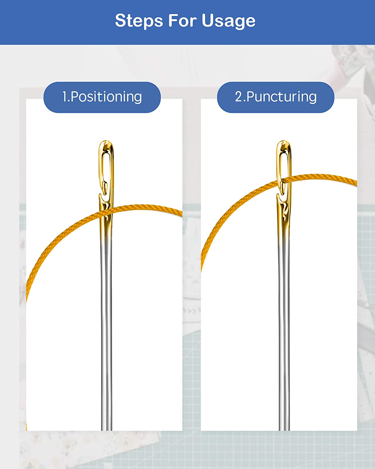 (🔥 HOT SALE -48% OFF) -Self Threading Sewing Needles(Buy 2 Get 2 Free)