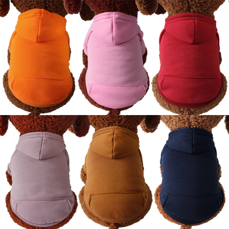 Pet Clothing Autumn And Winter Sweater Pocket Two-legged Clothes Sports Wind Dog Cat Clothes Pet Supplies Manufacturers