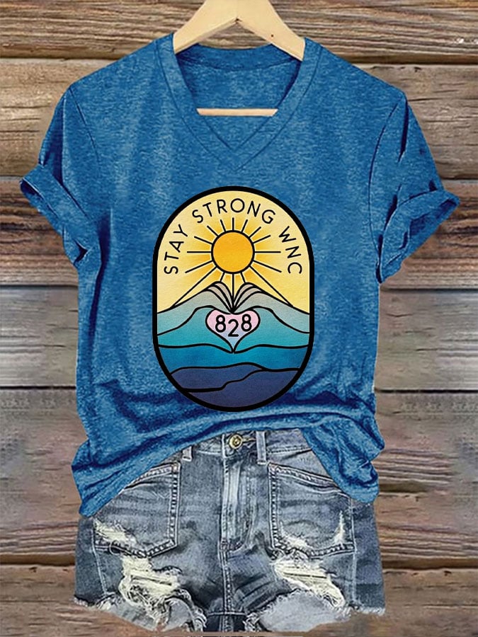 Women's Hurricane Stay Strong WNC Print T-Shirt