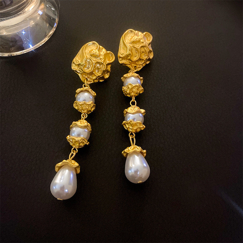 Luxurious Quadrilateral Round Ellipse Leaf Rhombus Animal Bowknot Text Letter Geometric Number Droplet Flower Chinese Zodiac Artificial Pearl Oil Dripping Earrings