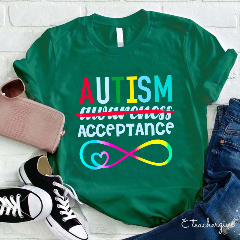 Autism Acceptance Teacher T-Shirt