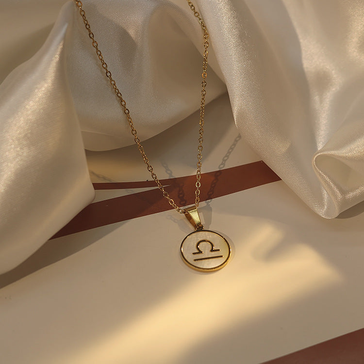 IG Style Zodiac Sign Zodiac Sign Stainless Steel Electroplating Necklaces