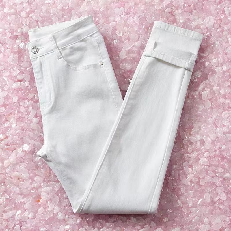 High Waist Elastic Pencil Trousers For Men