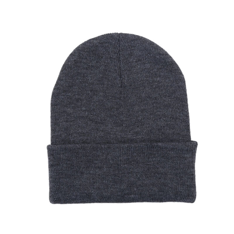 Hat Women's Autumn And Winter Korean Style Solid Color Wool Hat Trendy Japanese Style Warm Knitted Hat Outdoor Wool Hat