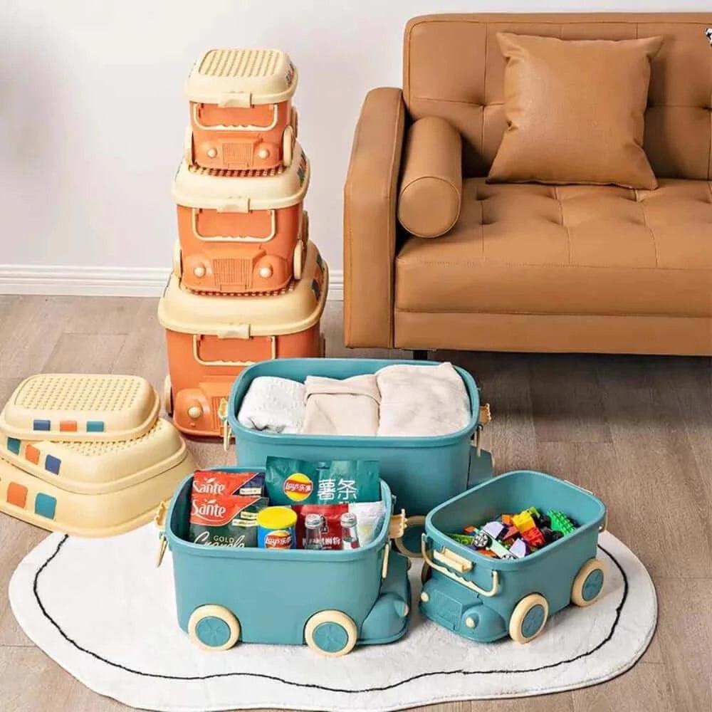 Fancy Stackable Kids Toys Storage Box - Set of 3