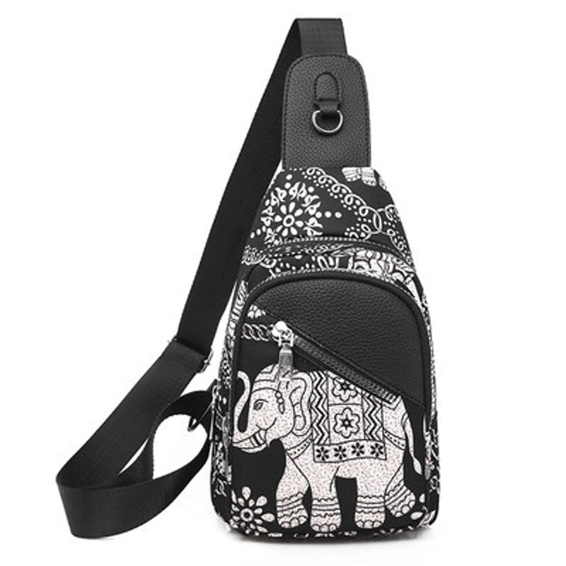 Women's Vintage Style Solid Color Nylon Waist Bags