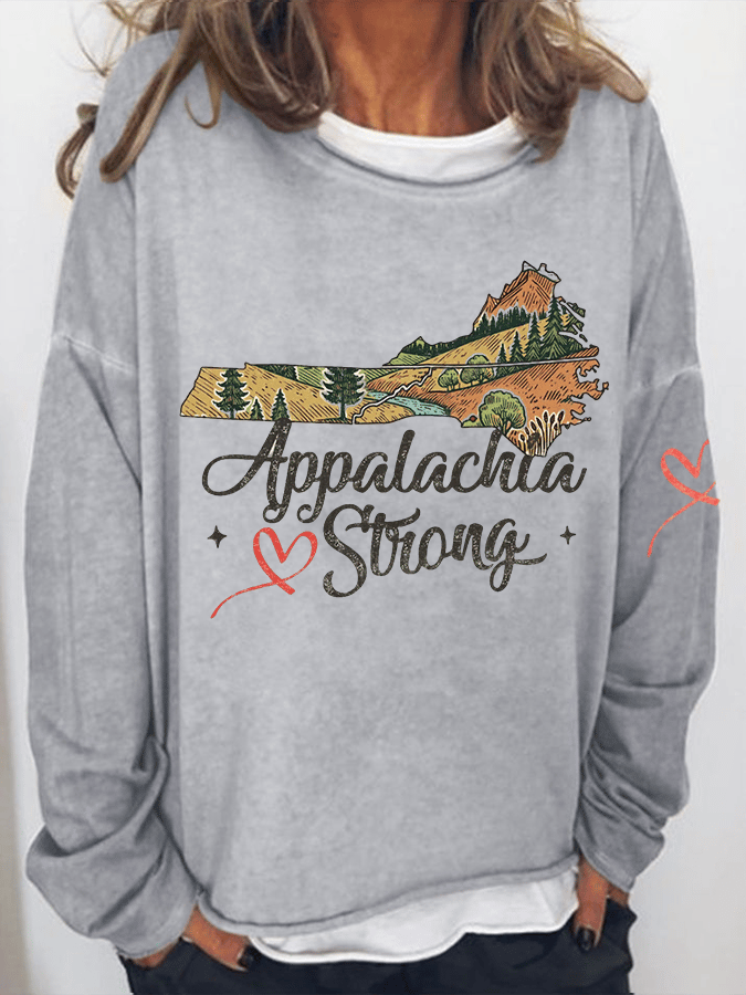 Appalachian Strong Printed Sweatshirt