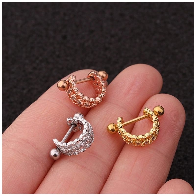 Ear Cartilage Rings & Studs Exaggerated U Shape Metal