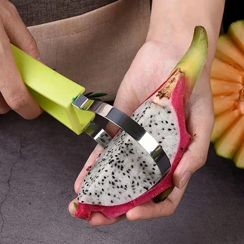 4-IN-1 FRUIT & VEGETABLE TOOL WATERMELON SLICER SCOOP CARVING KNIVES