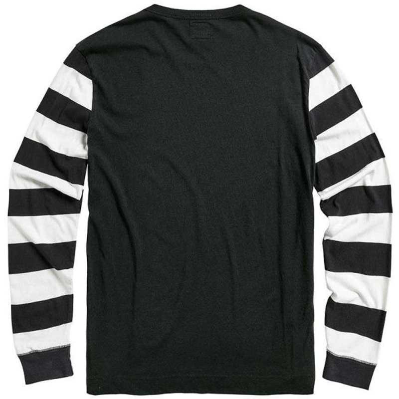 American Letters Stripe Print Long Sleeve Casual T-Shirt
