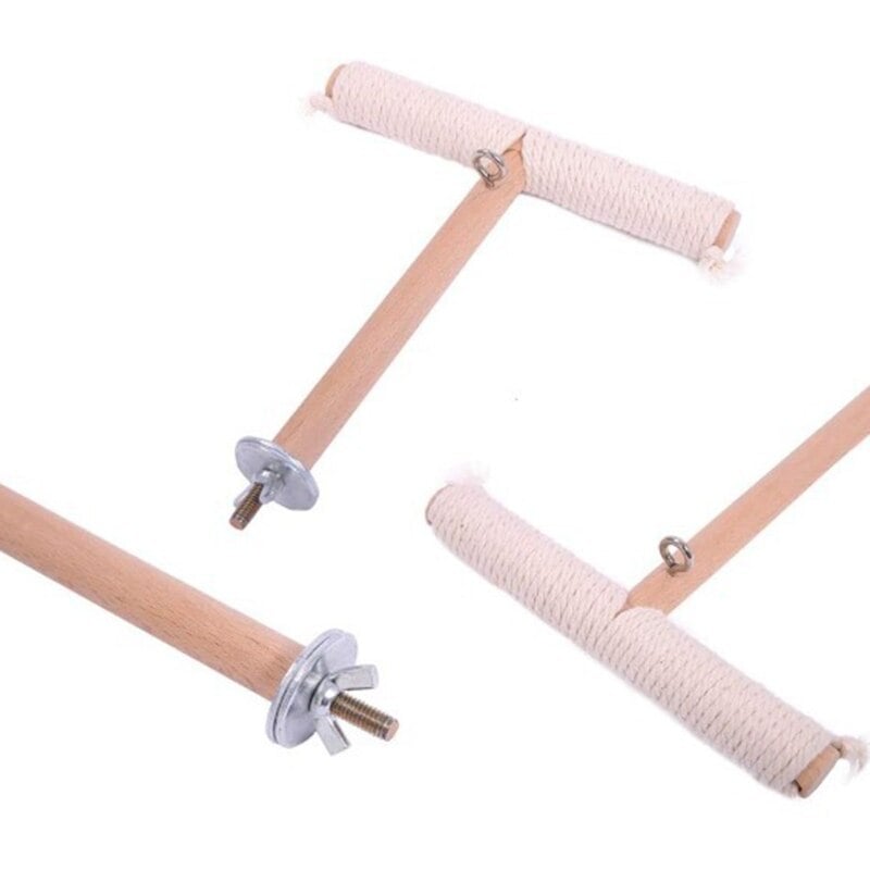 Parrot Stand Toy Covering With Rope