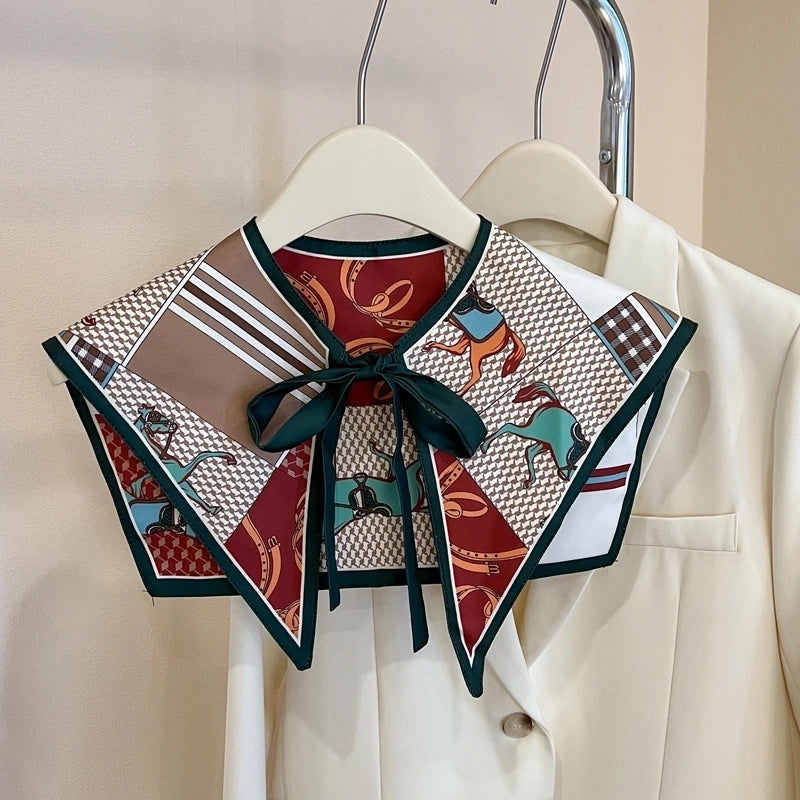 Women's Elegant Classical Lady Geometric Flower Nylon Shawl