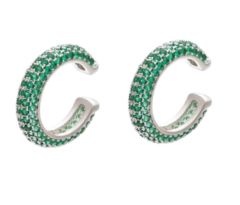 Fashion Geometric Plating Copper Zircon Copper Earrings