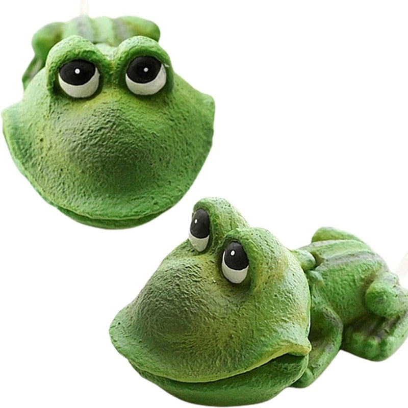 Artificial Resin Frog Ornament For Aquarium