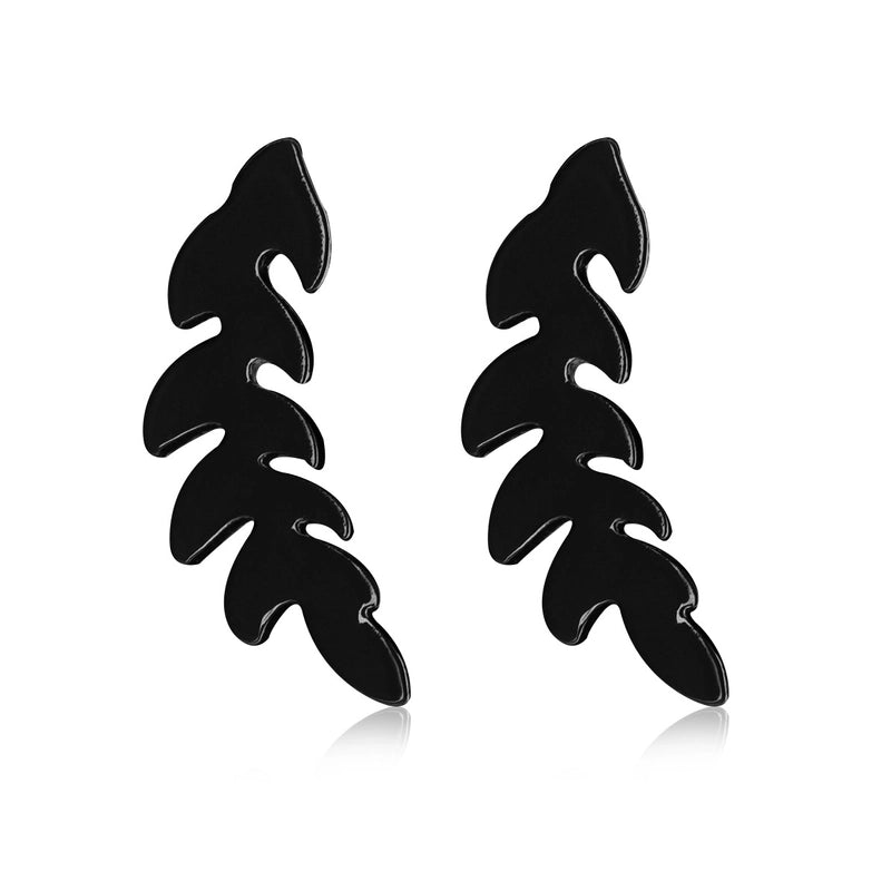 Minimalist Letter Cat Elephant Stainless Steel Plating Hollow Out Ear Studs 1 Pair