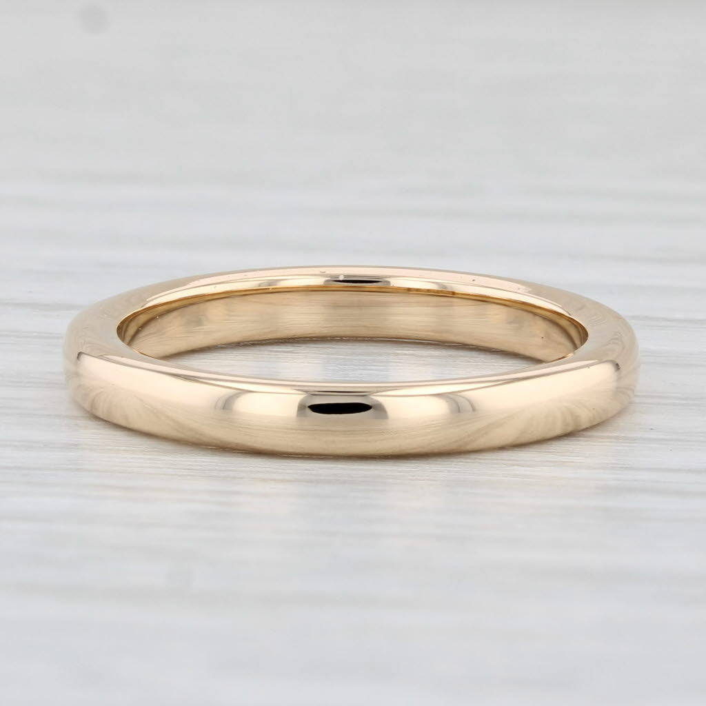 Vintage Classic Women's Wedding Band 18k Yellow Gold Size 6.5 Ring Woods