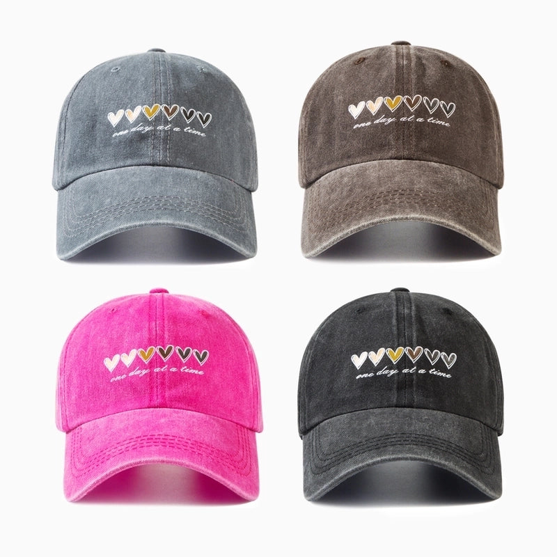 Unisex Casual Vintage Style Classic Style Heart Shape Curved Eaves Baseball Cap