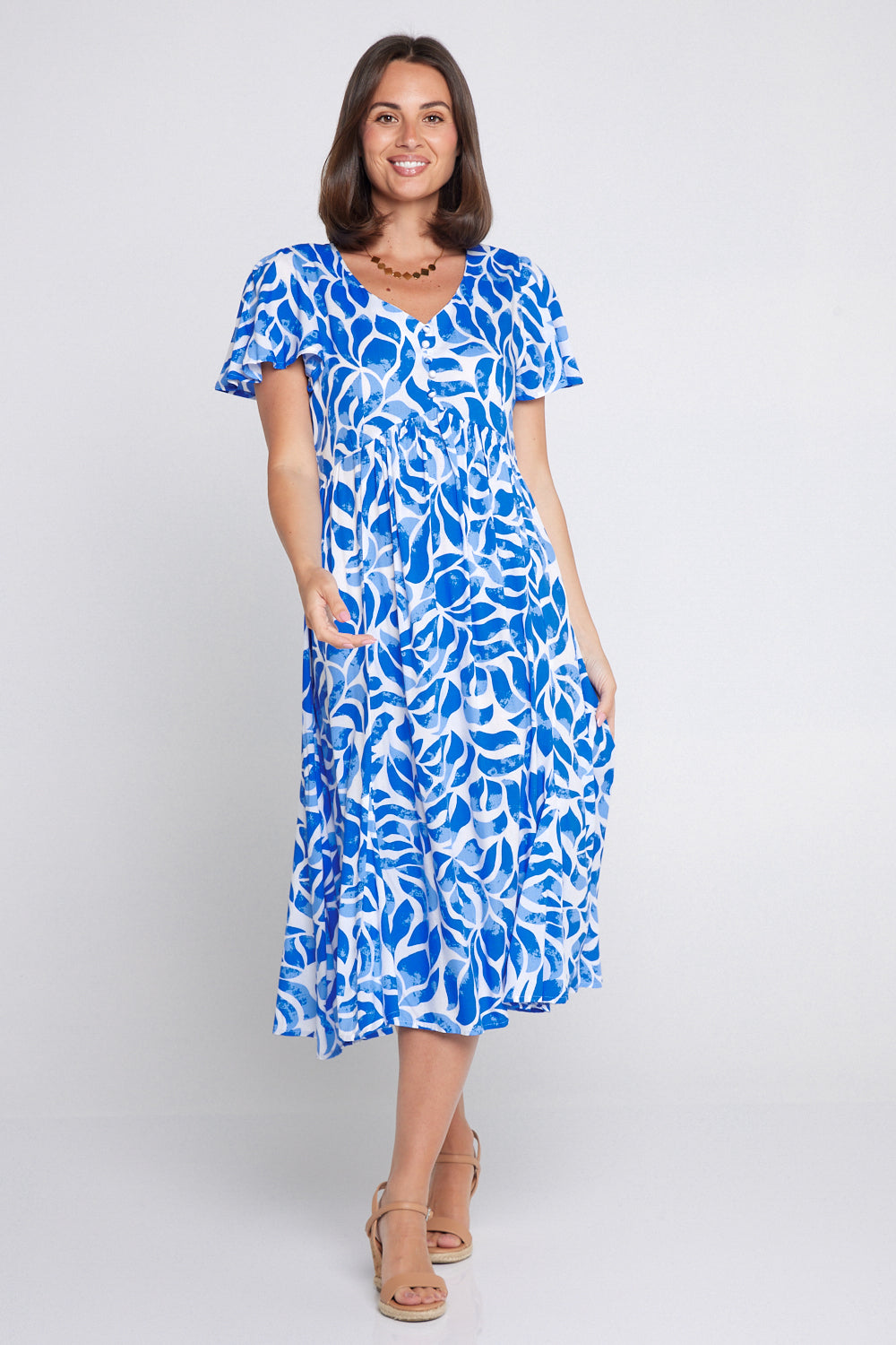 Dress - Coastal Leaves