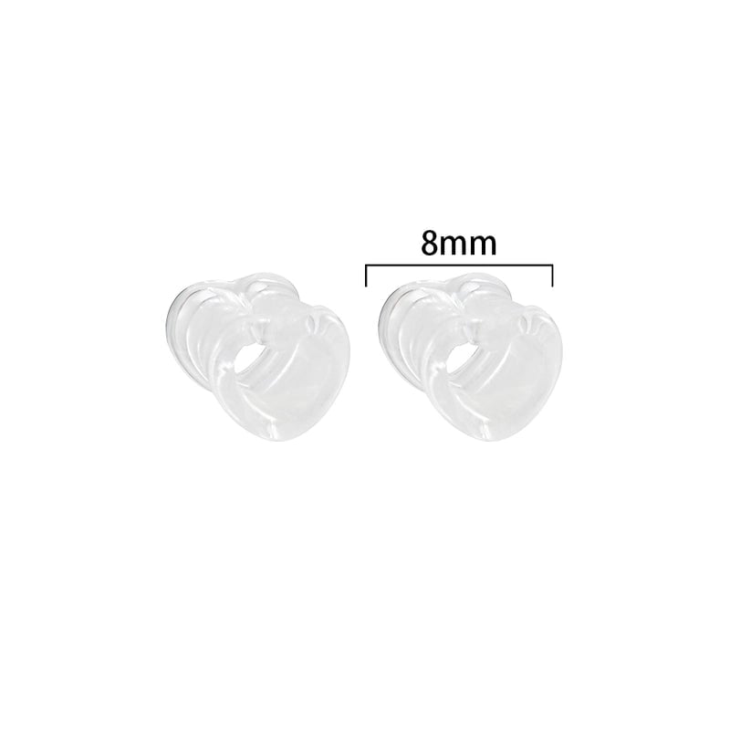 Minimalist Heart Shape Arylic Auricle 1 Pair
