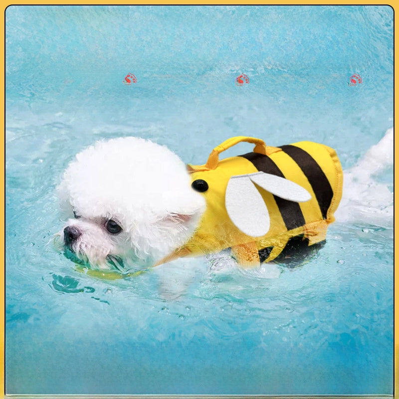 Summer Pet Life Jackets Customized Small And Medium-sized Dog Teddy Bixiong Pet Supplies Adjustable Dog Swimsuit