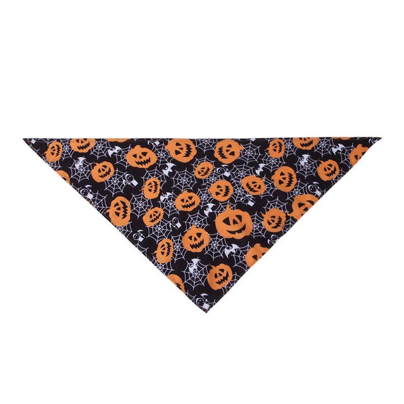 New Popular Halloween Pet's Saliva Towel Dog Bandana Cat Pet Triangular Scarf Bib
