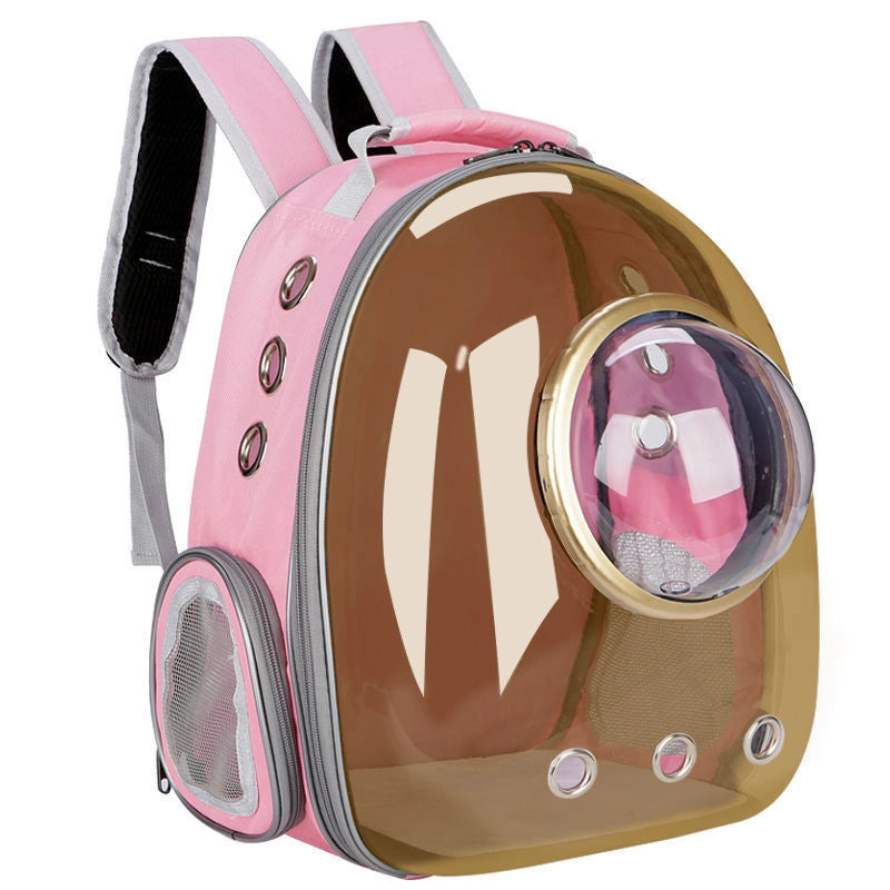Minimalist PVC Oxford Cloth Solid Color Pets Backpack