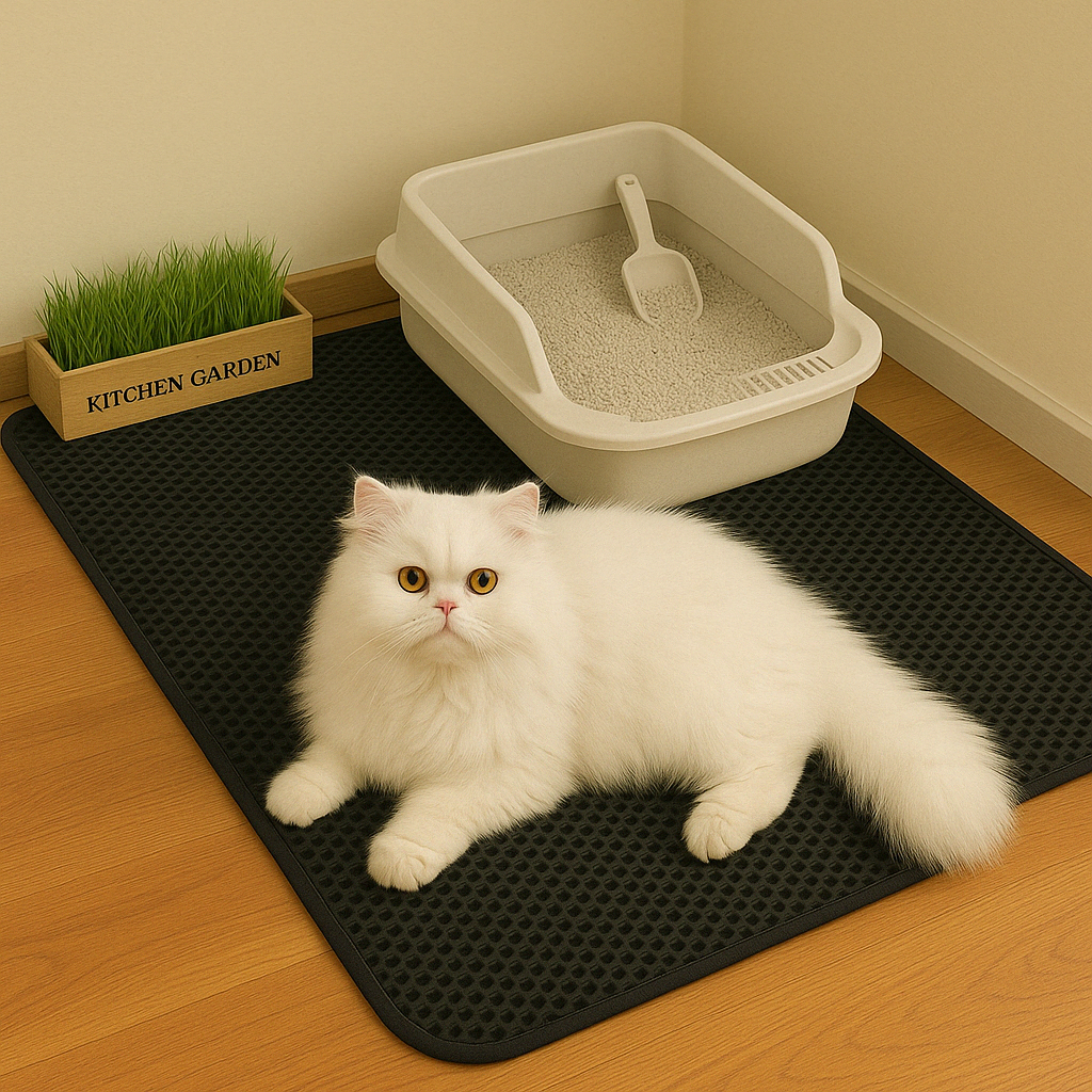 Cat Litter Mat Double Layer Waterproof Urine Proof Trapping Mat