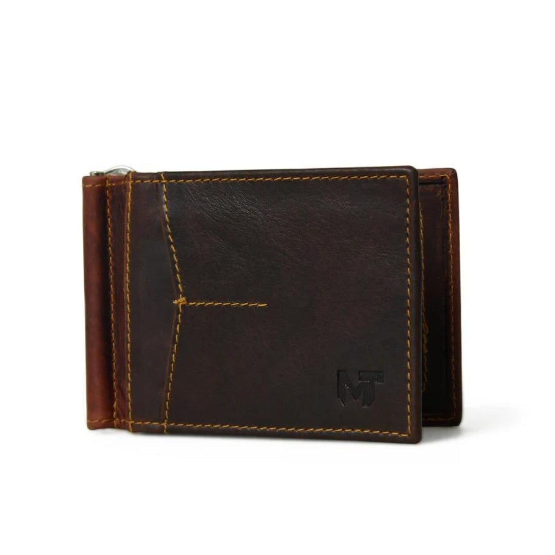 Money Clipper- Walnut Brown