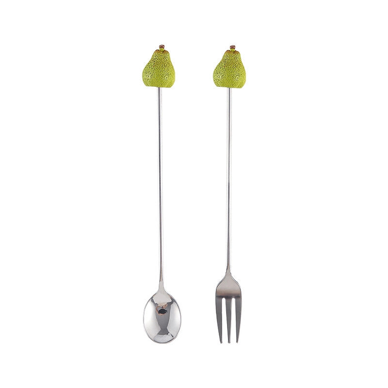 Cute Cartoon 304 Stainless Steel Fruit Fork 1 Piece