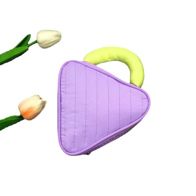 Women's Medium Nylon Solid Color Basic Classic Style Square Zipper Cosmetic Bag