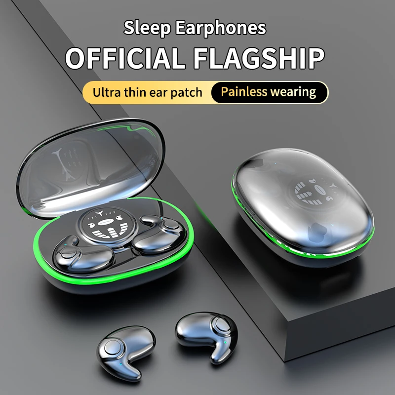 New MD558 Invisible Earbuds Sleep Headphones 5.3 Wireless Bluetooth Headset Ultra-Thin Noise Reduction Stereo Earphone Waterproof