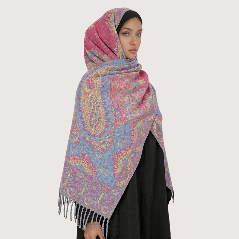 Women's Ethnic Style Minimalist Geometric Solid Color Polyester Scarf