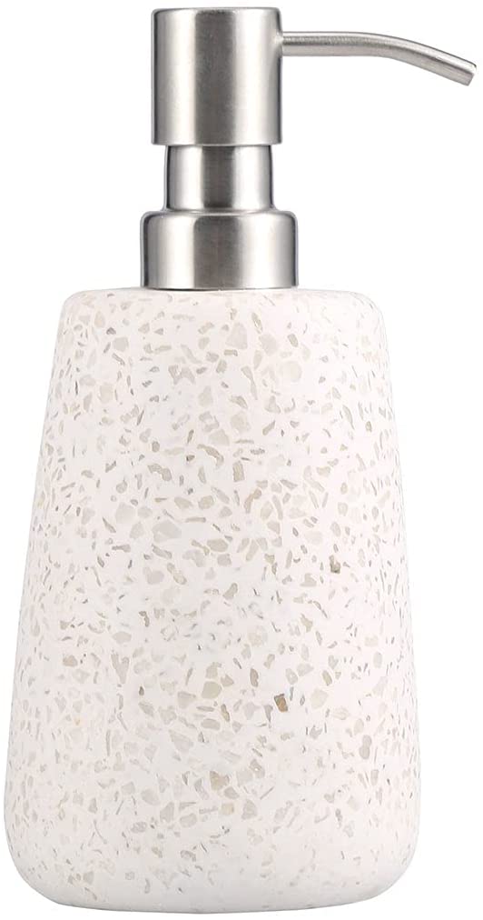 Terrazzo Hand Soap Dispenser. Liquid Soap Dispenser Ceramic Lotion Dispenser for Kitchen Bathroom Washroom