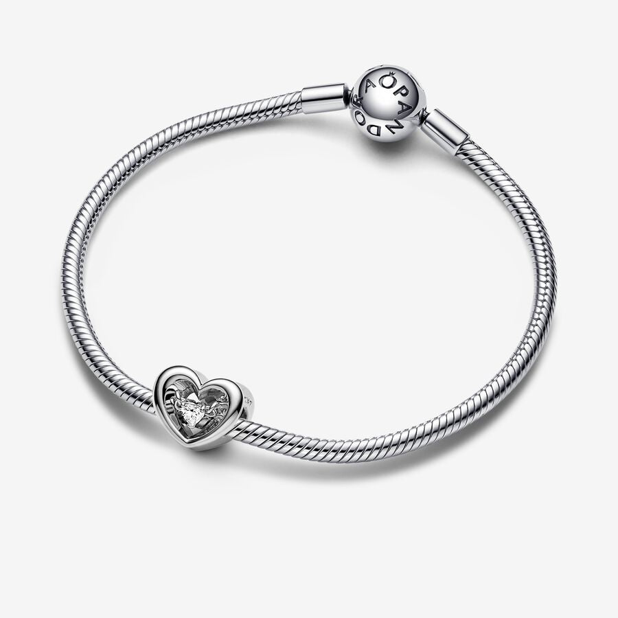 Radiant Heart & Floating Stone Pandora Charm