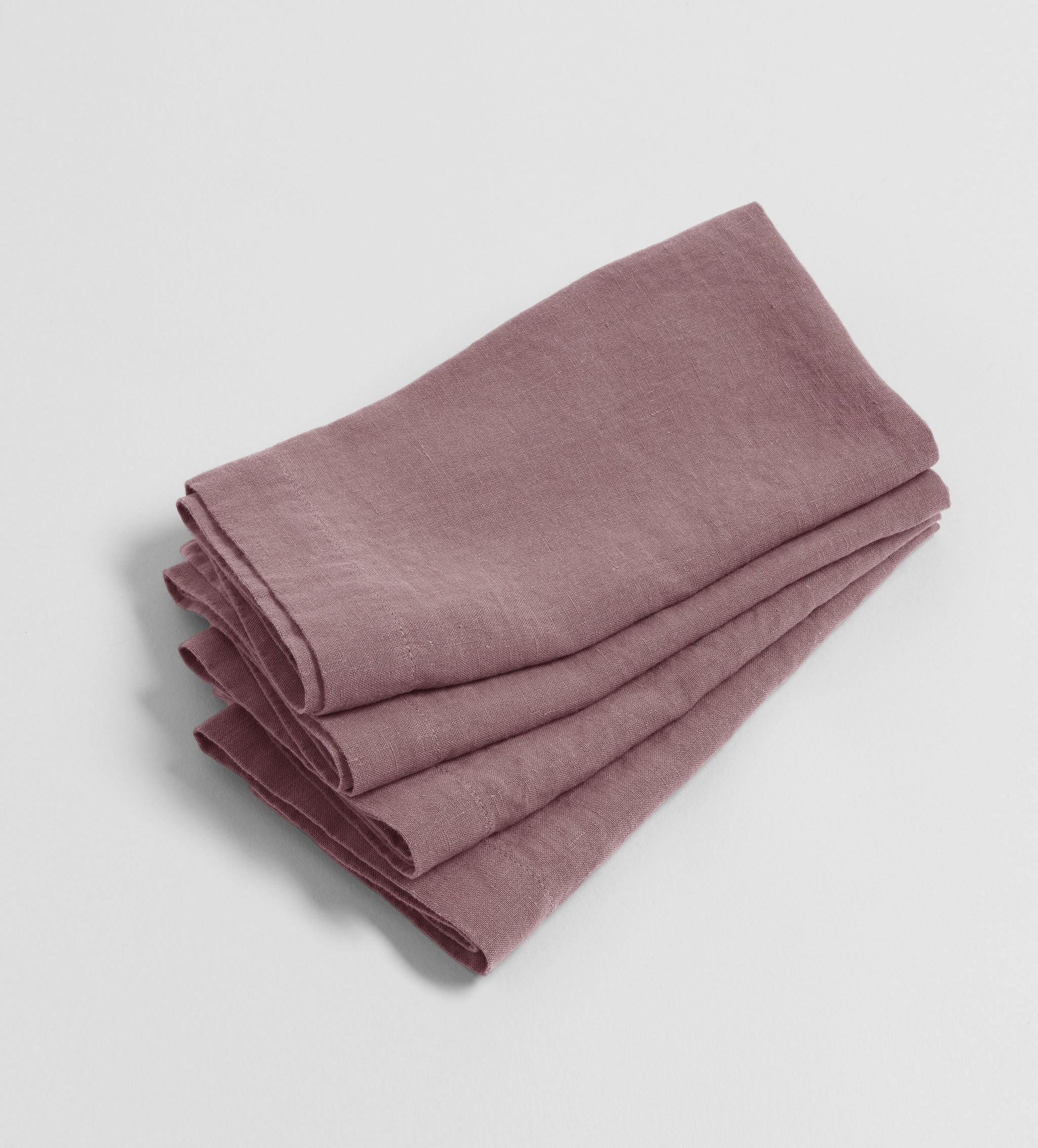 Vintage Rose 100% Linen Napkins - Set of 4