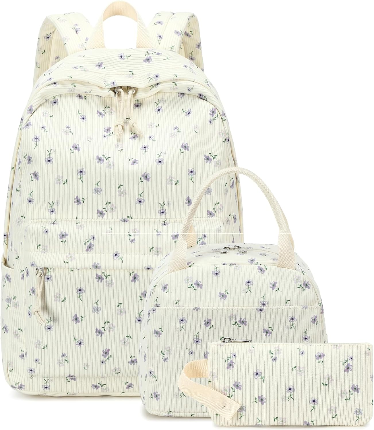Bluboon School Backpack Teens Girls Boys Kids School Book Bags with Lunch Box Pencil Bag