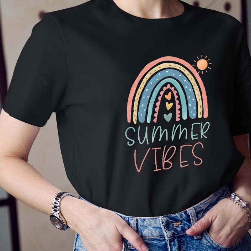 Summer Vibes Teacher T-Shirt