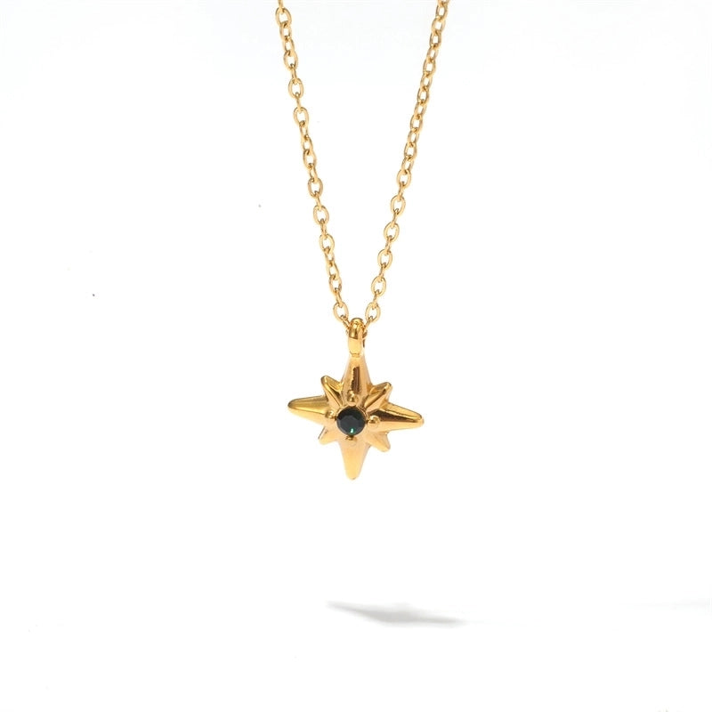 Minimalist Classic Style Heart Shape 304 Stainless Steel Patchwork Pendant Necklace