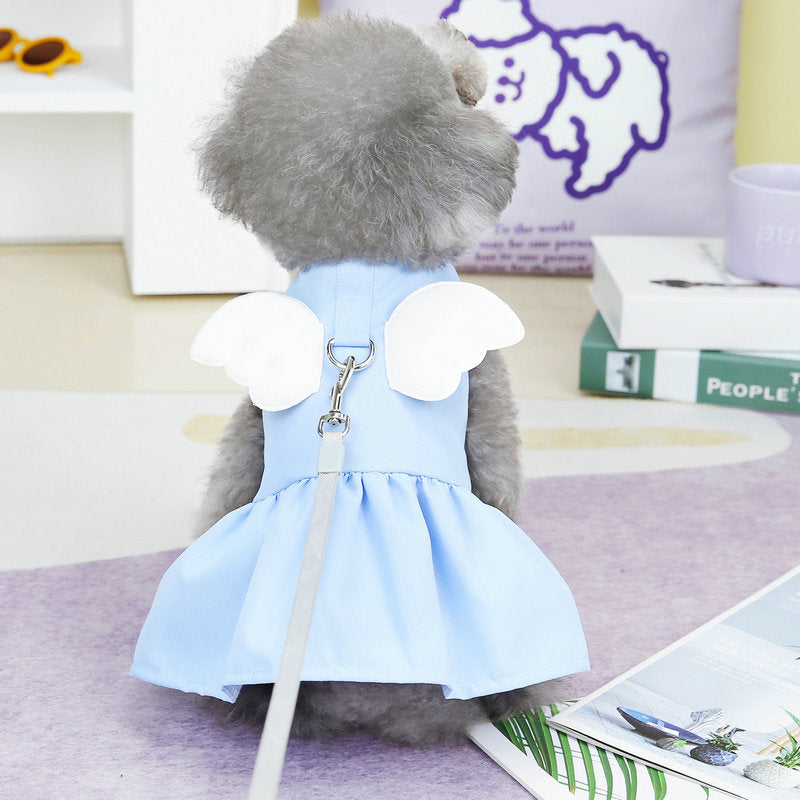 Wing Decor Dog Harness Dress