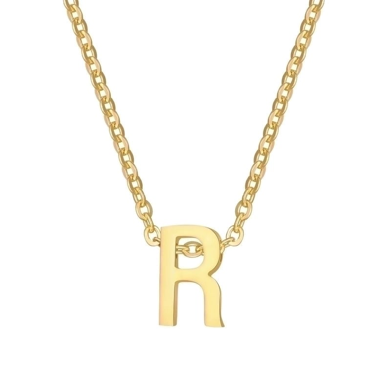 Minimalist Letter Stainless Steel Gold Plated Plating