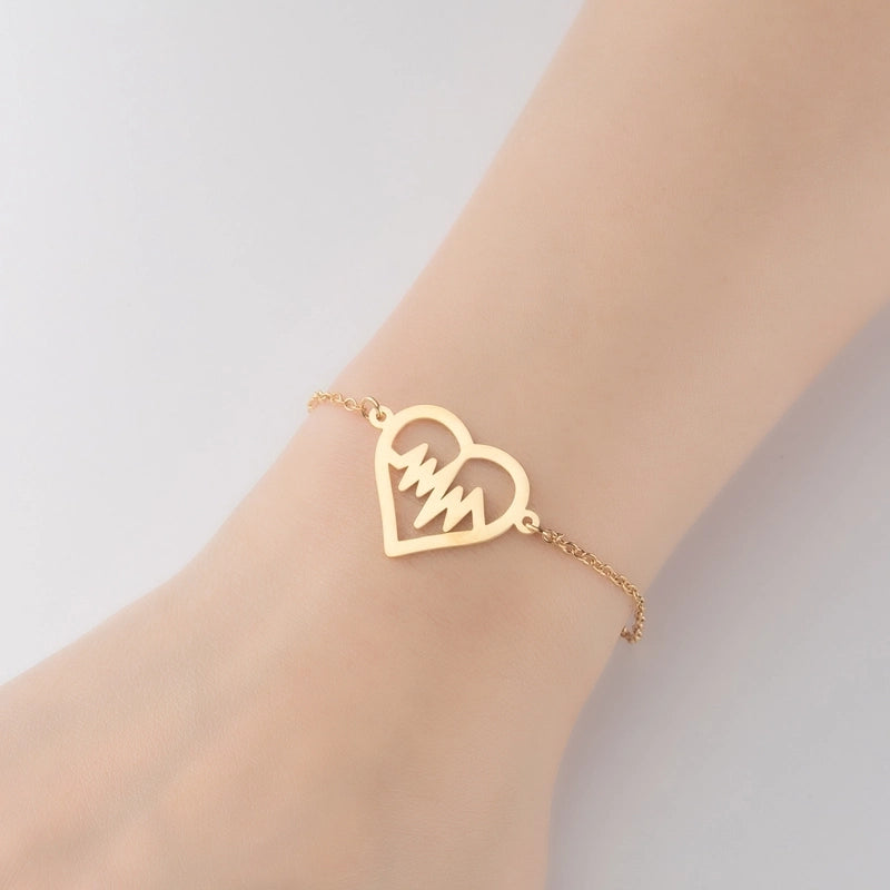 Minimalist Geometric Titanium Steel Bracelets Plating No Inlaid Stainless Steel Bracelets