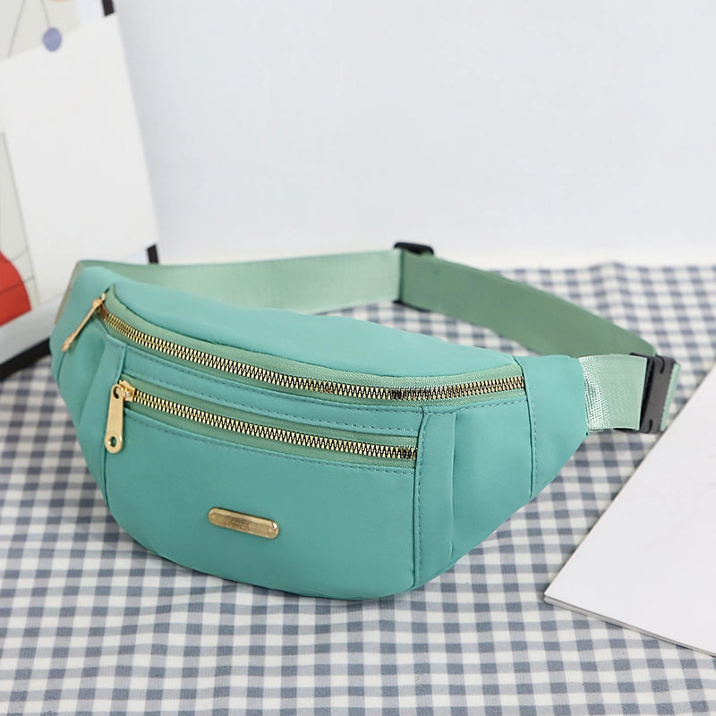 Women's Streetwear Solid Color Nylon Waist Bags
