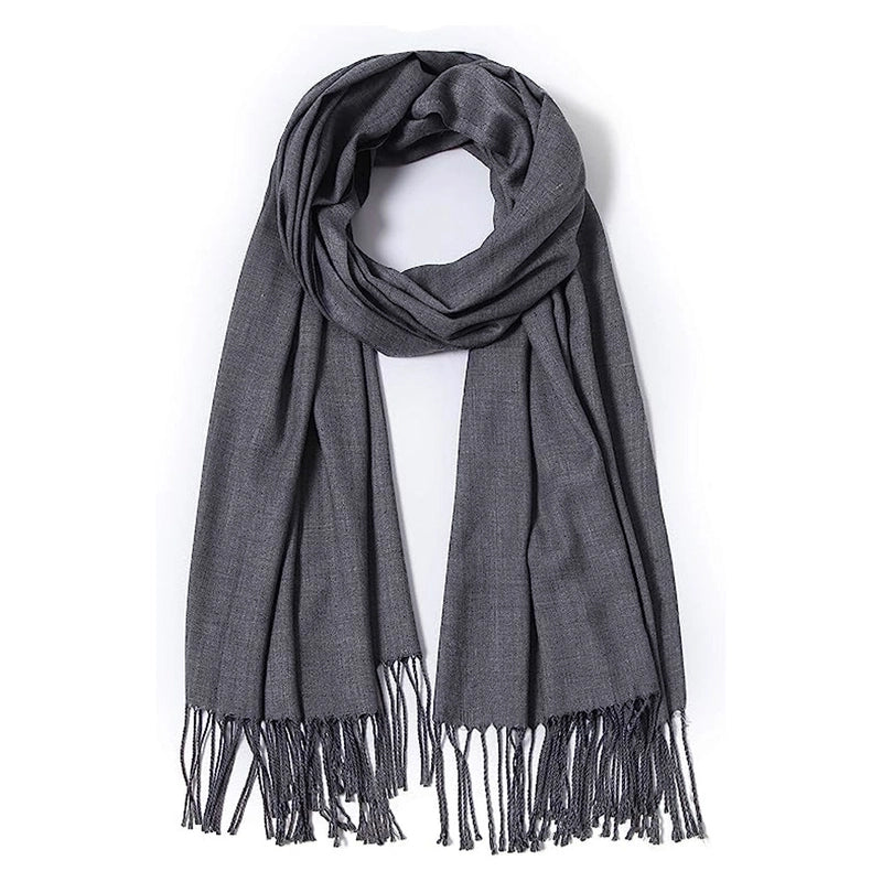 Double-sided Cashmere-like Autumn And Winter Couple Mid-length Warm  Sweet Women's Scarf Shawl