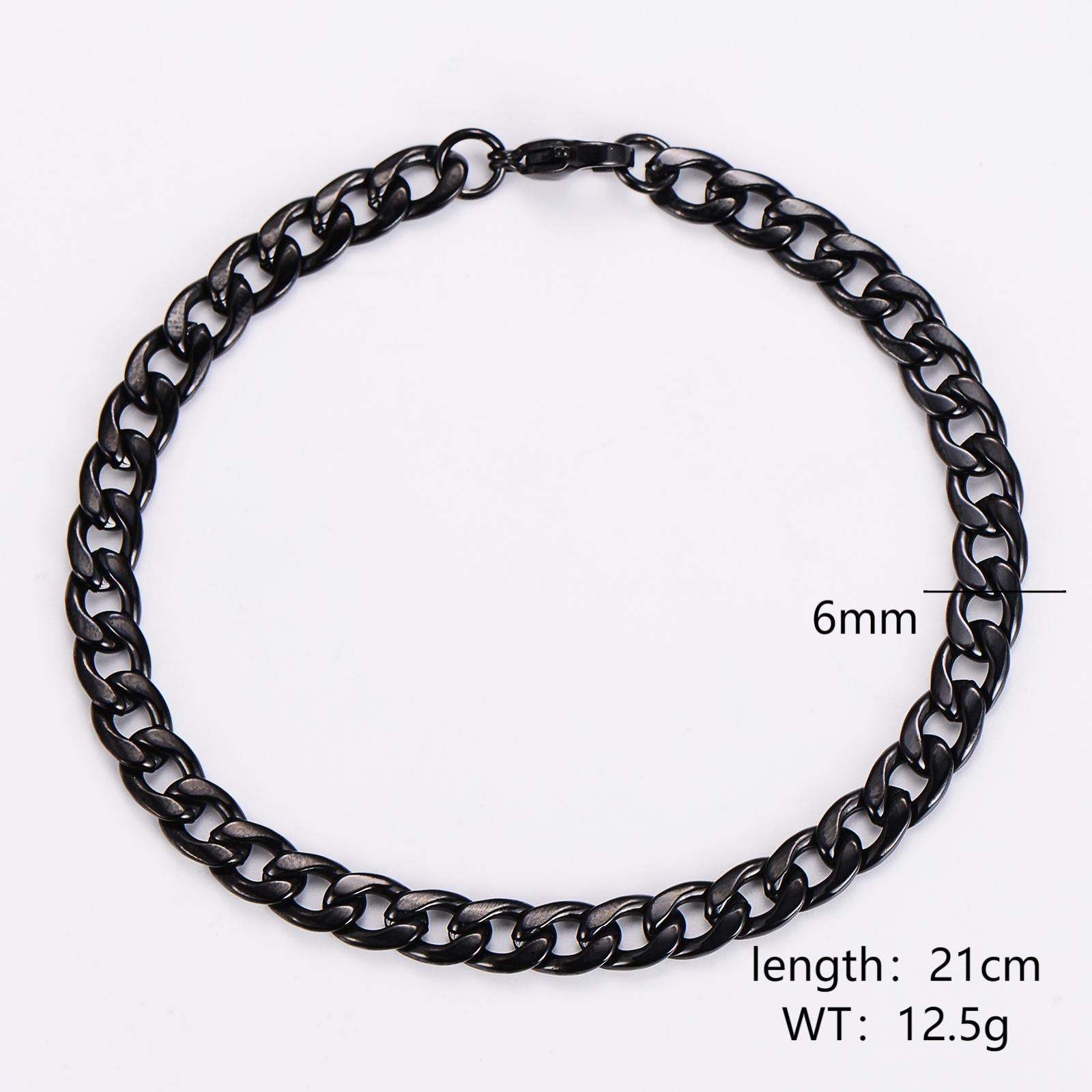 Aml Stainless Steel Hot Sale Nk Men'S Bracelet Personality Stainless Steel Simple Retro Hand Jewelry Men'S Supply