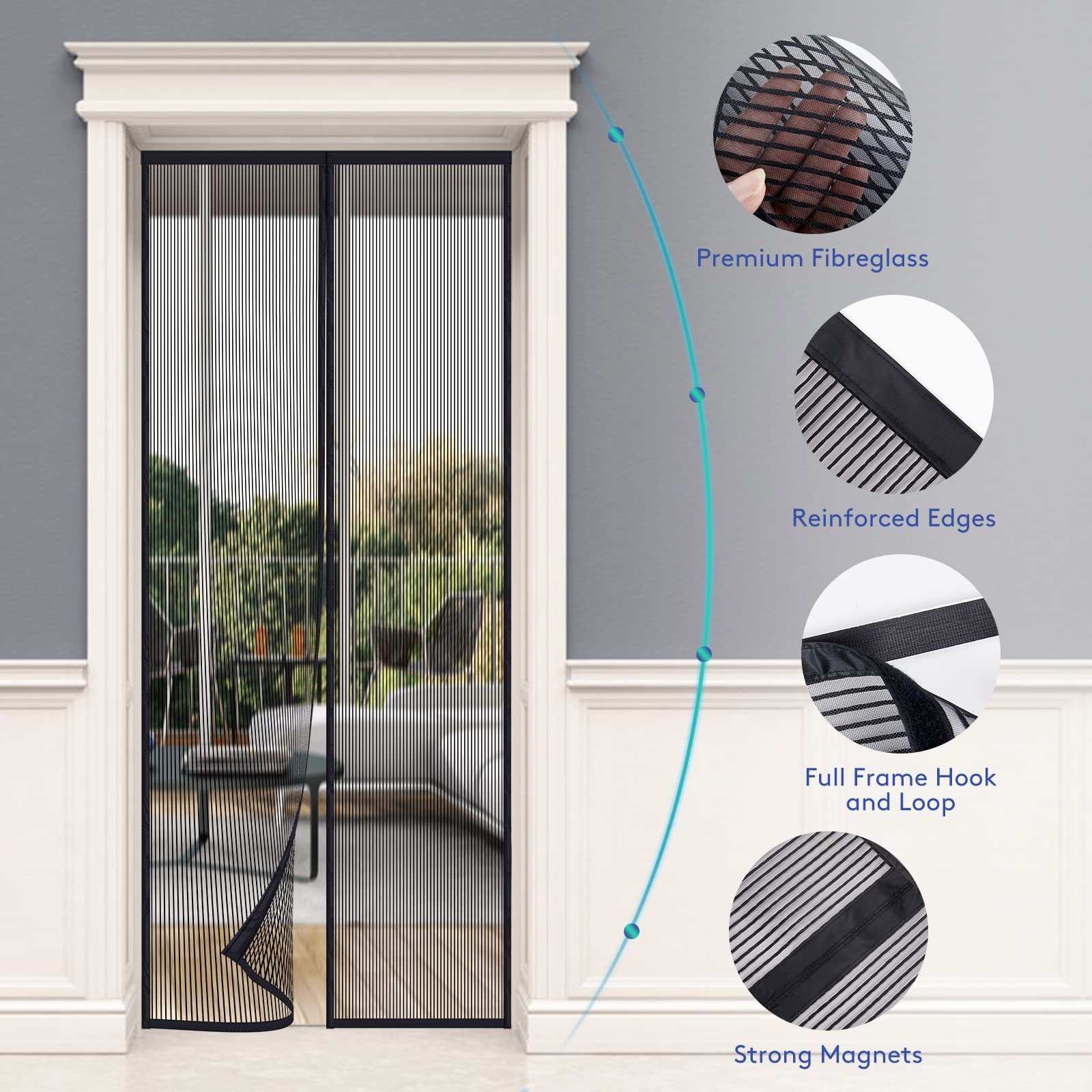 (🎁2023-Christmas Hot Sale🎁)🔥  48% Off - Magnetic Screen Door