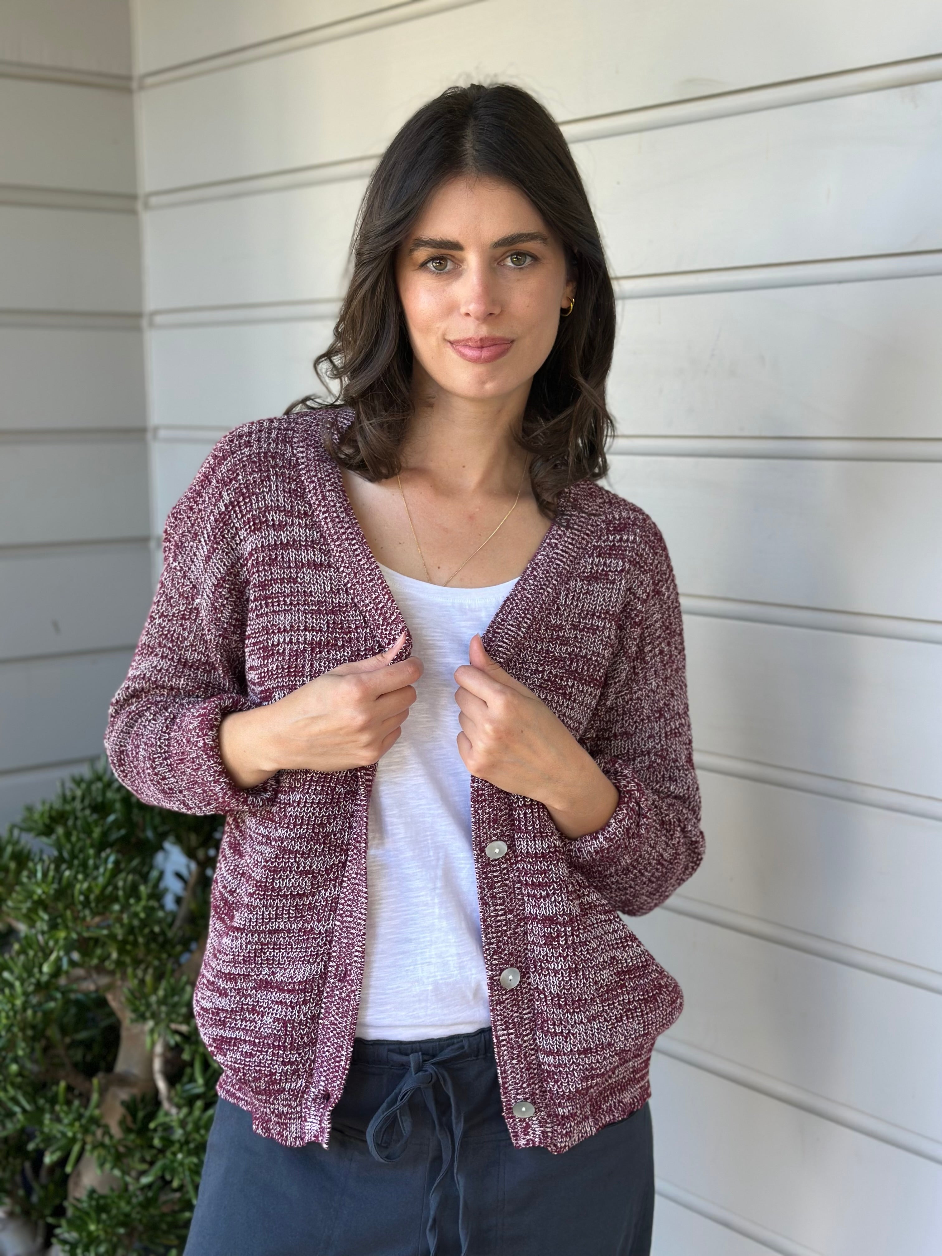 lucas cardi - wine/white blend cotton