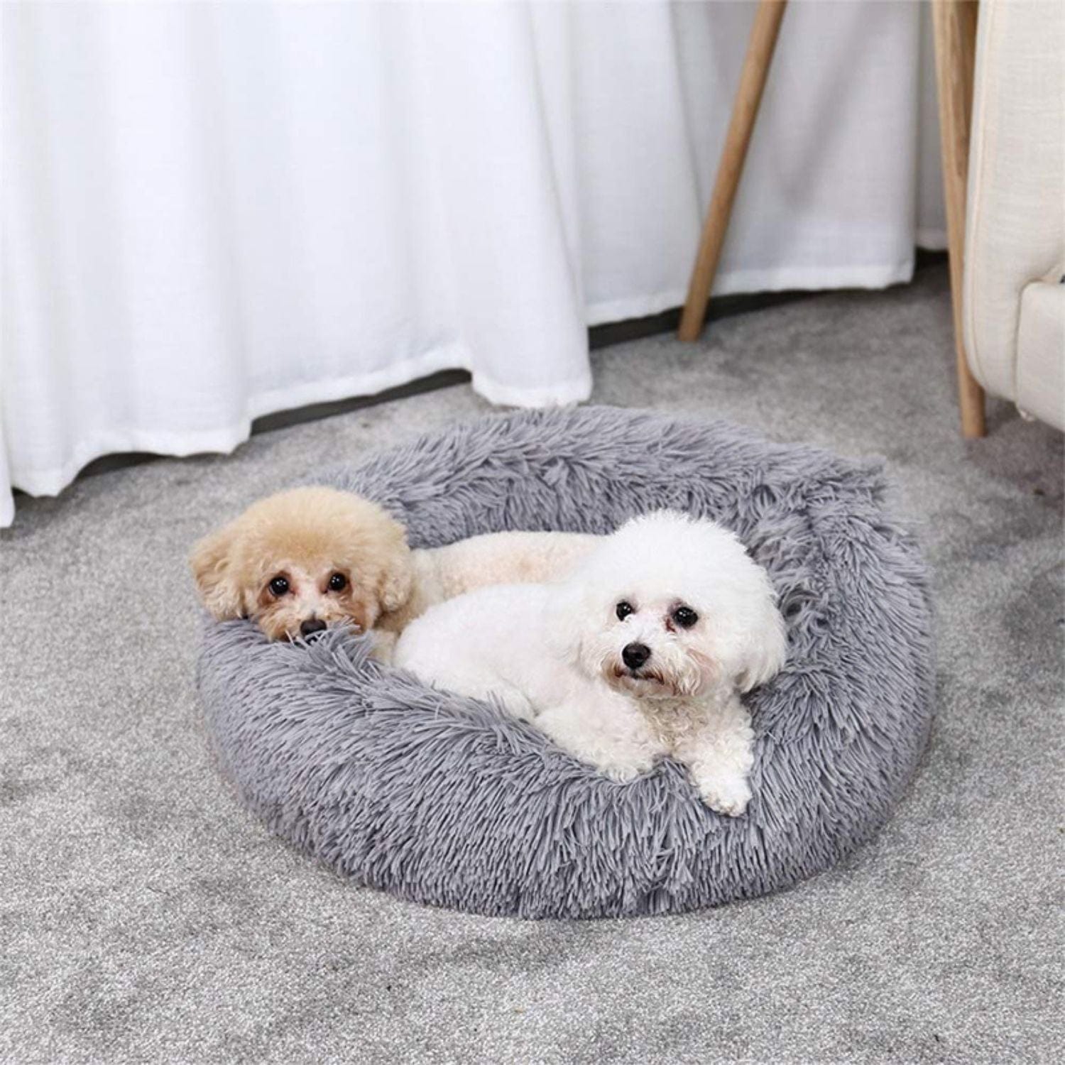 Ped Bed Round Plush (80cm Apple Green) - (L22 80cm Apple Green)