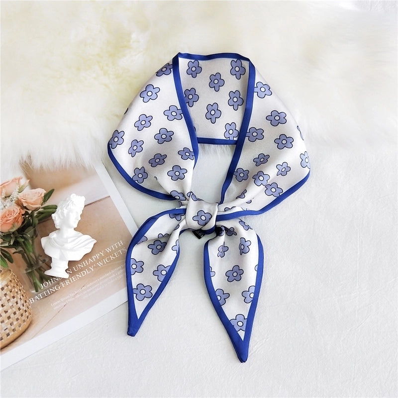 Double-sided Sharp-angled Silk Scarf