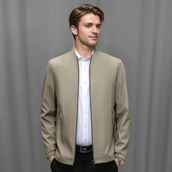 👑Fliwos® Men's Standing Collar Zipper Casual Jacket