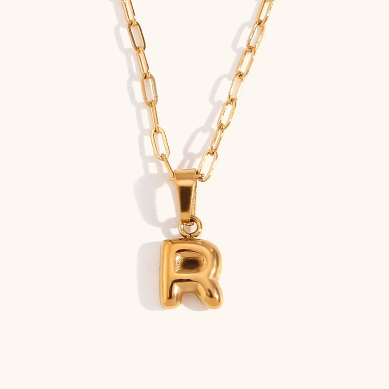 Minimalist Commute Letter Stainless Steel Titanium Steel Plating Gold Plated Pendant Necklace